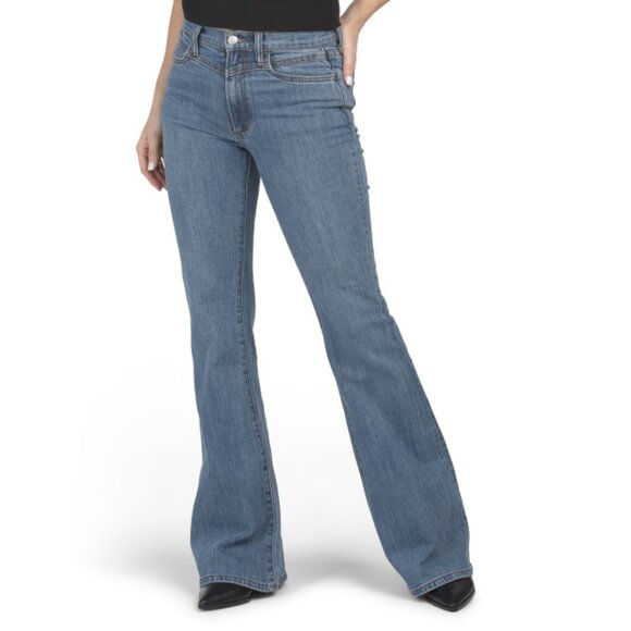 JOE'S Anita High Rise Flare Leg Jeans With Front Yoke